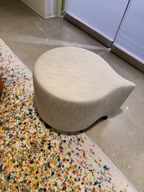 PEWTER OTTOMAN