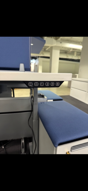 BLUE STEELCASE PED