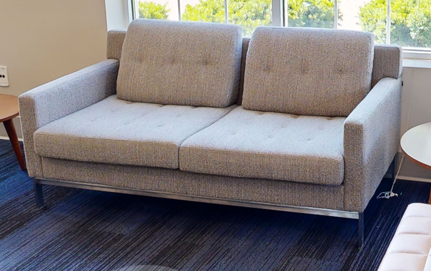 2 seat grey couch