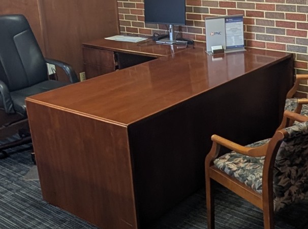 Wood L- Desk