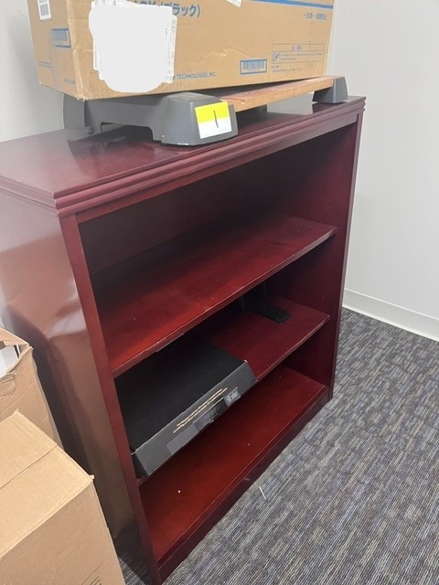 Bookcase- Cherry wood in color