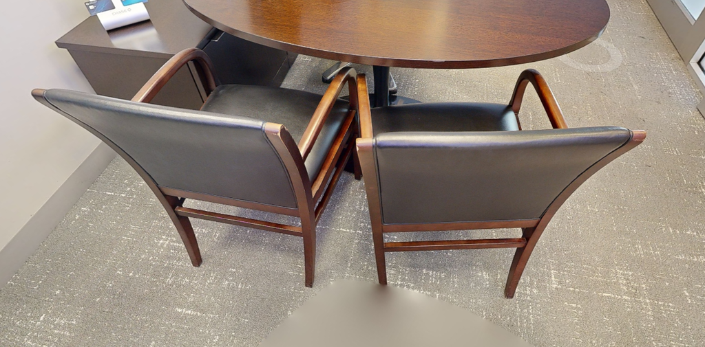 Black guest chair