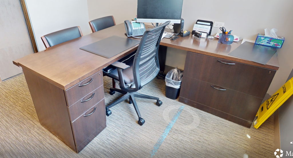 L-shaped desk