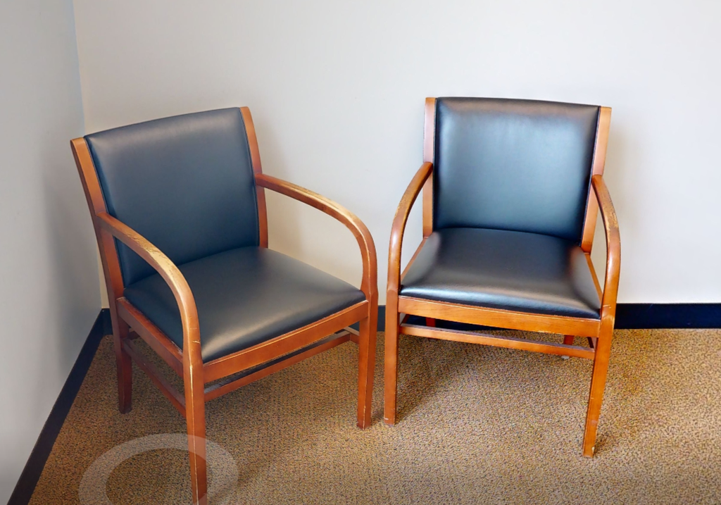 Black guest chair