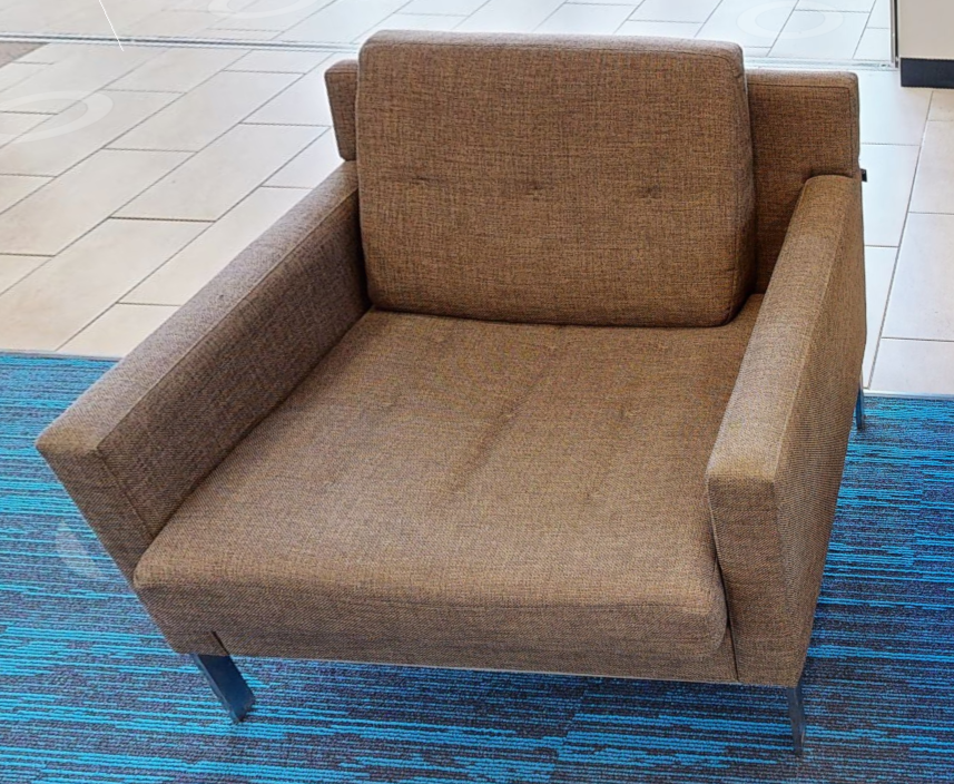 Brown lounge chair