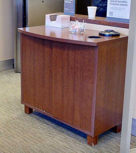2 door wood cabinet