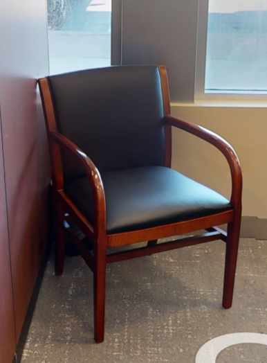 Black guest chair