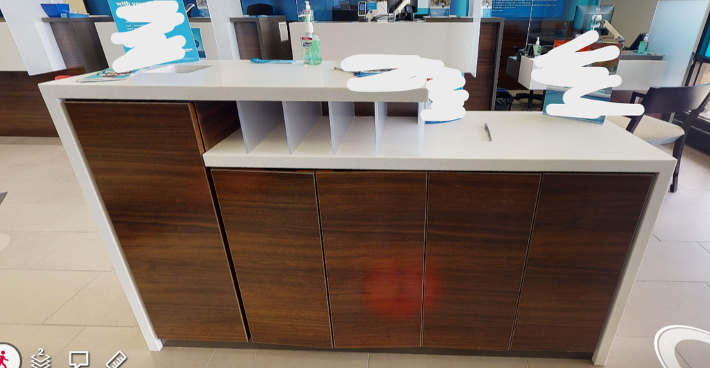 Cheque writing stations