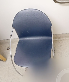 Blue guest chair