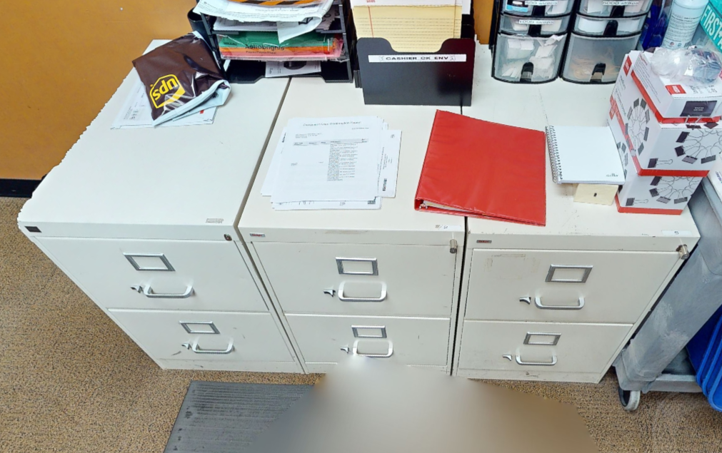 2D vertical filing cabinet