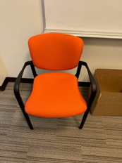 ORANGE SIDE CHAIR