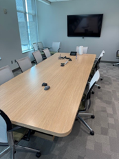 12'x5'x4' BOAT SHAPE CONFERENCE TABLE