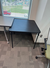 3' BLACK SQUARE FOLDING TABLE