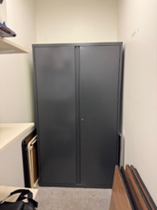 BLACK STORAGE CABINET
