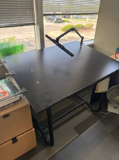 BLACK DRAFTING TABLE