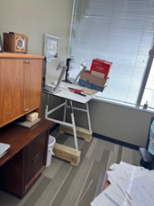 WHITE DRAFTING TABLE