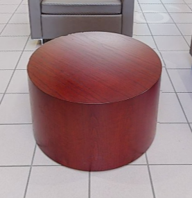 Coffee table, solid round