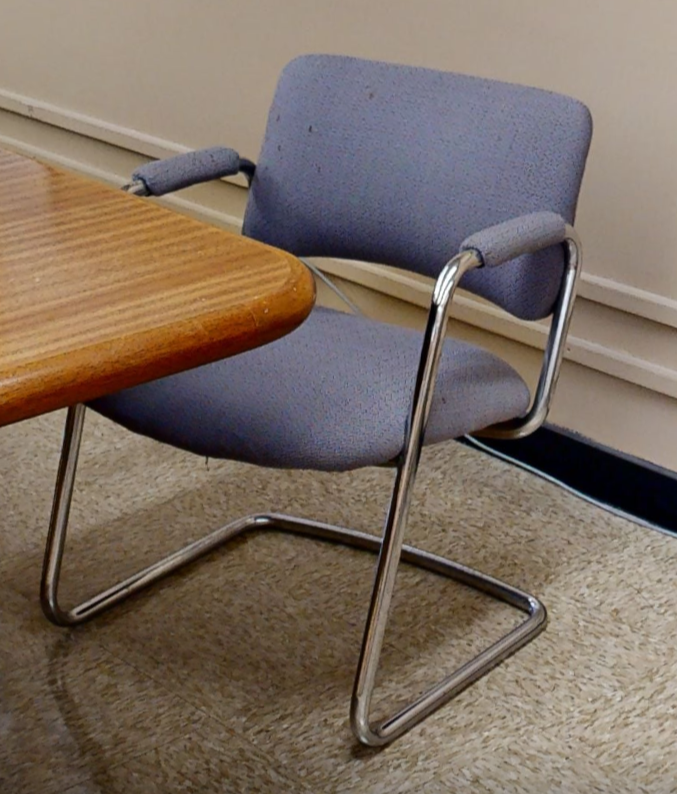 Grey guest chair