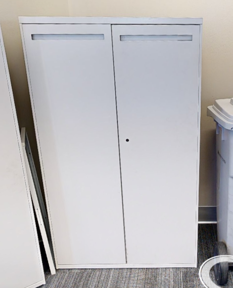 Tall 2 door steel cabinet