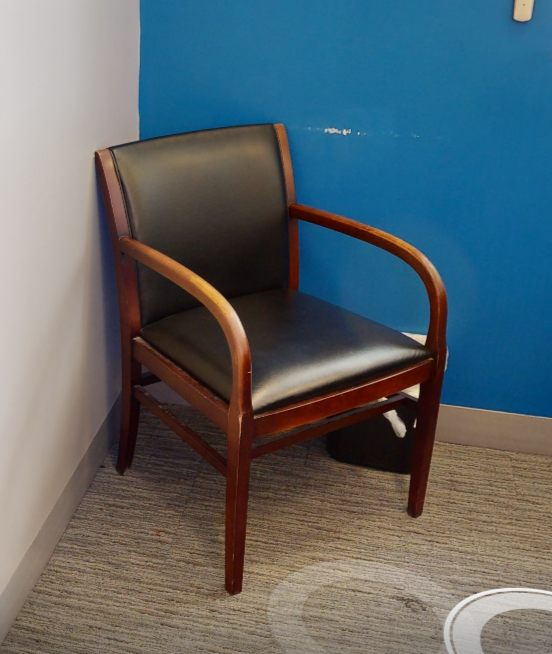 Black guest chair