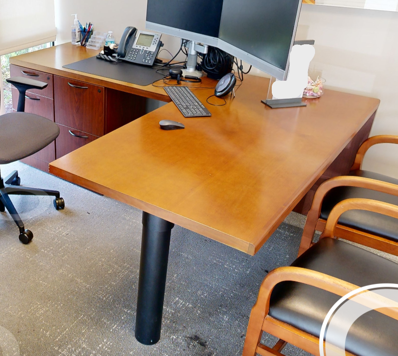 L-shaped desk
