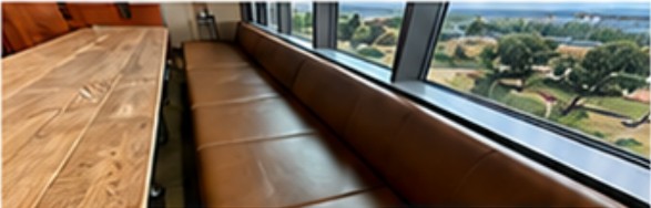 Brown bench