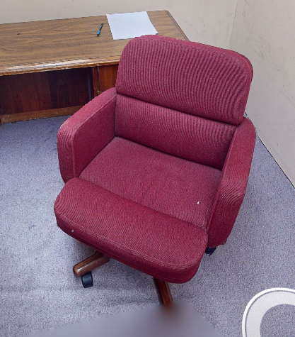 Red mobile conference chair