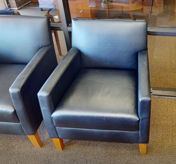 Black lounge chair