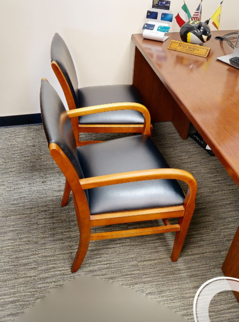 Black guest chair