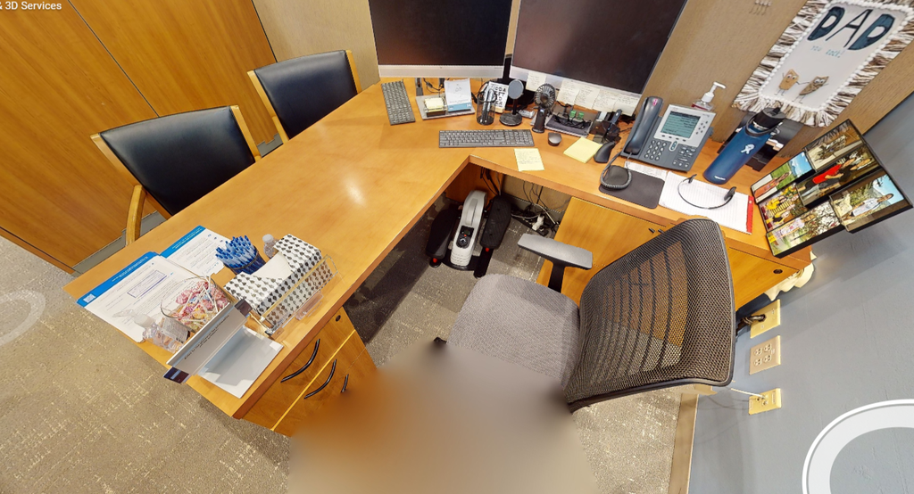 L-shaped desk