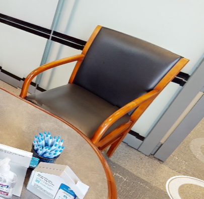 Black guest chair
