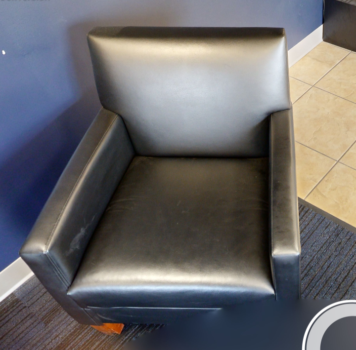Black lounge chair