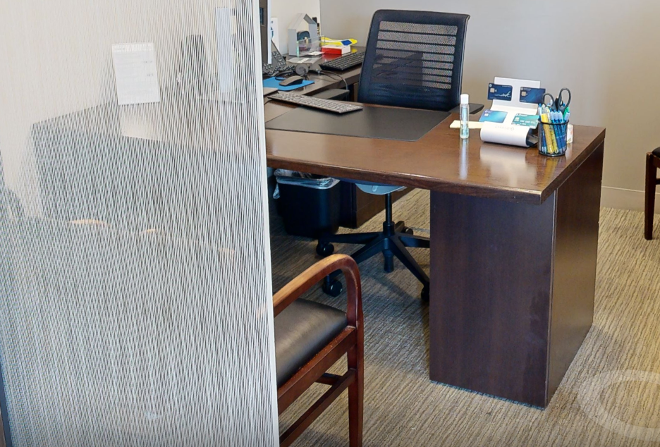 L-shaped desk