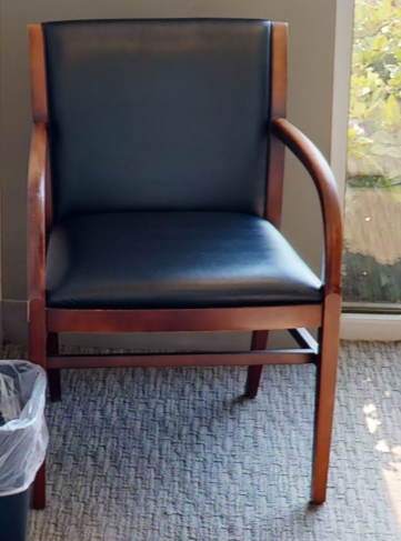 Black guest chair