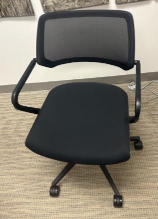 Black mesh back chair