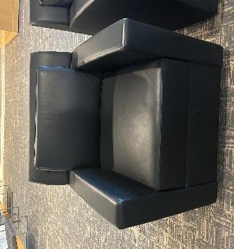 Black leather chair