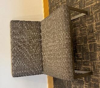 Low grey side chair
