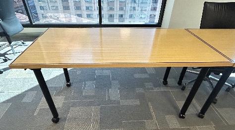 60" x 30" x 28.5" Rectangle rolling table