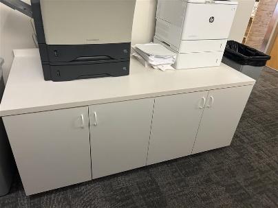 31" x 59" x 27" Double wide printer cabinet