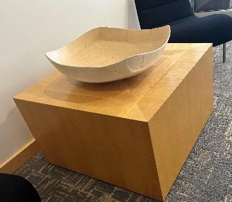 Wooden square side table