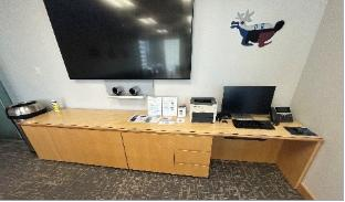 20" x 28" x 9.5' A/V desk/credenza