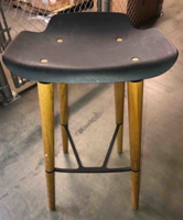 Black/wood barstool