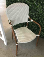 White woven chair