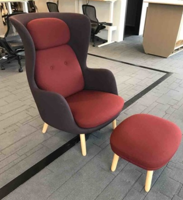 Lounge chair w/ottoman