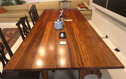 Wooden conference table 
(10' L)