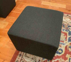 Dark grey ottoman