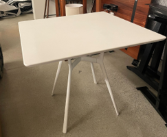 White square table