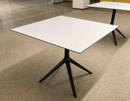 White &amp; black square table