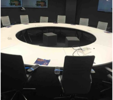 Large round conference table