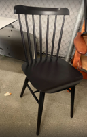 Black wooden chair